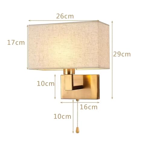Lámpara de pared de cobre con elegante diseño rectangular y luz LED para pasillos de lujo 7