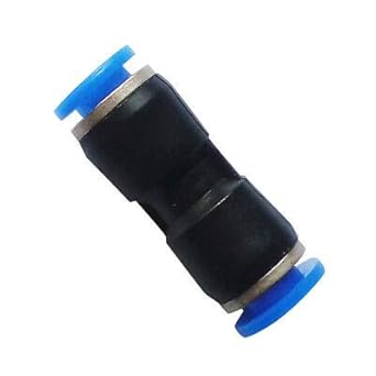 MAGNUM INDUSTRIAL SOLUTIONS Pneumatic Fitting Push In Straight Union Connector SIZE: (8 mm) - IN PACK OF 10