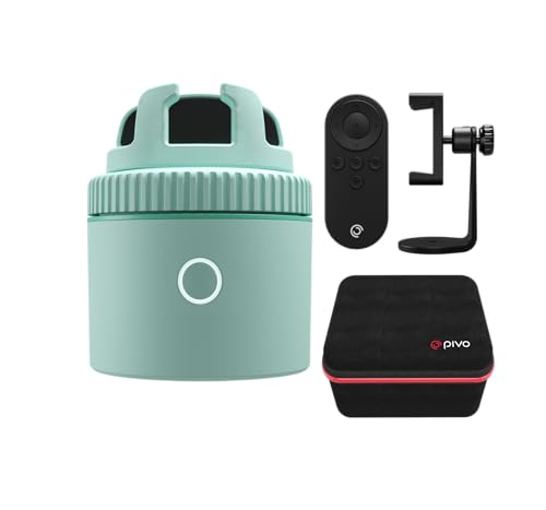 Pivo Equestrian Starter Pack Auto Tracking Phone Holder Face Body & Horse Tracker 360 Rotation 6 Speed Stand for Video Recording (Green)