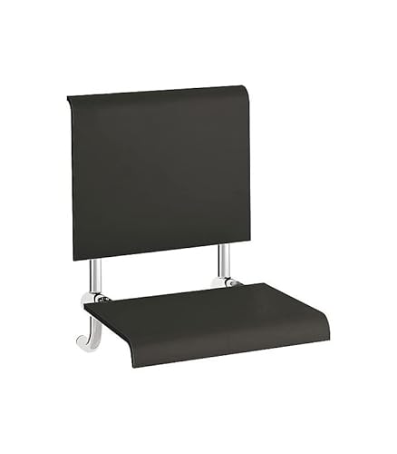 Preisvergleich Produktbild Emco System 2 355121201 Einhaengesitz mit Kunststoffsitzflaeche, schwarz / verchromt