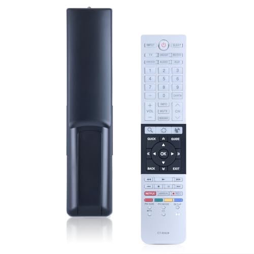 Télécommande de rechange Toshiba CT-90428 pour téléviseur LED de série L4300U et L7300U