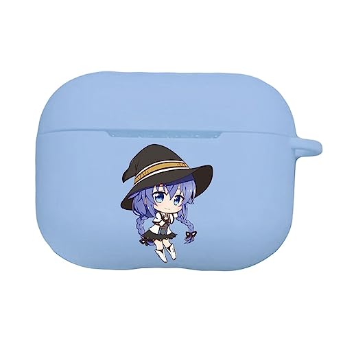 HDFC 無職転生 ロキシー キャラクター AirPodsケース AirPods1/2/3/Pro保護ケース イヤホンケース ワイヤレス充電対応 イヤホンカバー 耐衝撃 ミニボックス 全面保護 防塵 傷防止 人気 萌えグッズ おしゃれ プレゼント (1,A