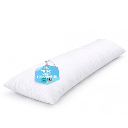Flowen Seitenschläferkissen 40 x 145 cm Langes Kissen für Seitenschläfer Body Pillow 40x145 mit...