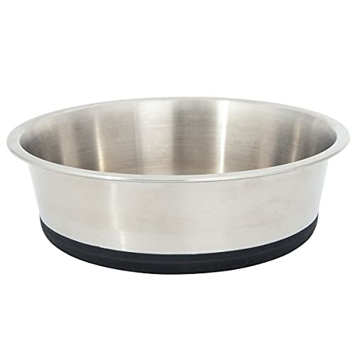 Leashboss Futternapf aus Edelstahl mit Silikonboden Cover