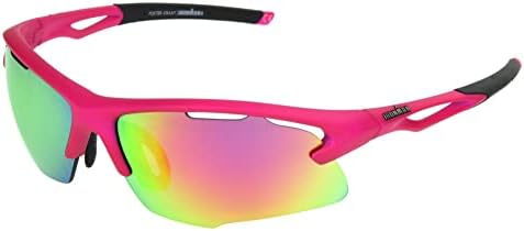 Ironman 1802 Blade Sport Sunglasses for Men, Neon Pink, 75mm