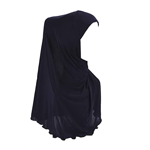 Girls Muslim Hijab Solid Color Head Scarf Kids Islamic Arab Scarf Shawls Head Wrap for Girls age 7-12