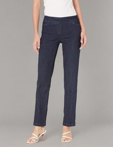 SLIM-SATION Women's Wide Band Pull-on Relaxed Leg Pant with Tummy Control3