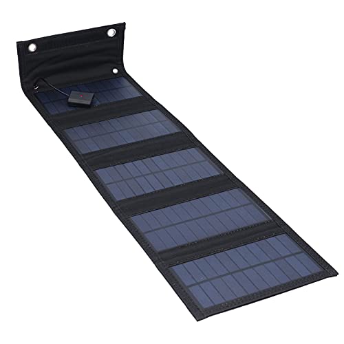 RiToEasysports 15W 5V Portable USB Solar Panel, Foldable Monocrystalline Solar Cells Charger Camping & Hiking for Outdoors Outdoor Recreation