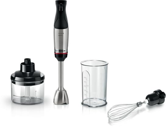 Bosch - Batidora de mano ErgoMaster, Serie 6, 1000 W, Acero Inoxidable, MSM6M621