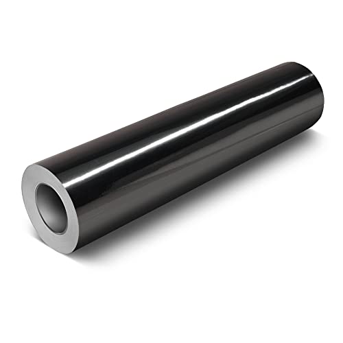 VViViD Chrome Black Gloss DECO65 Permanent Adhesive Craft Vinyl Roll for Cricut, Silhouette & Cameo (20ft x 1ft Roll)