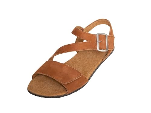 Sole Runner Damen Juliet Sandale, Cognac, 42 EU Weit