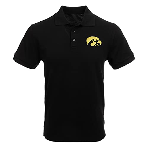 FOCO Men's NCAA College Team Logo Casual Color Polo Short Sleeve Shirt