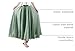 ASHER FASHION Women's Bohemian Style Elastic Waist Band Cotton Linen Long Maxi Skirt Dress (85CM, Light Green)
