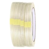 Luxshiny Transparentes Glasfaser Filament Klebeband 1cm X 25m Reißfestes Selbstklebendes Verpackungsband Starkes Befestigungsband für Elektrogeräte und Industrieanwendungen 6 Rollen