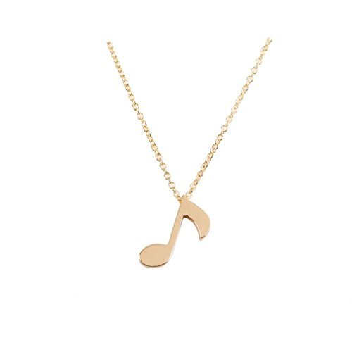 Or Argent Note de musique Collier, Note de musique Collier, Note de musique