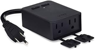 Wyze Plug Outdoor, Dual Outlets Energy Monitoring, IP64, 2.4GHz WiFi Smart Plug, Works with Alexa, Google Assistant, IFTTT, No Hub Required, Black – A Certified for Humans Device