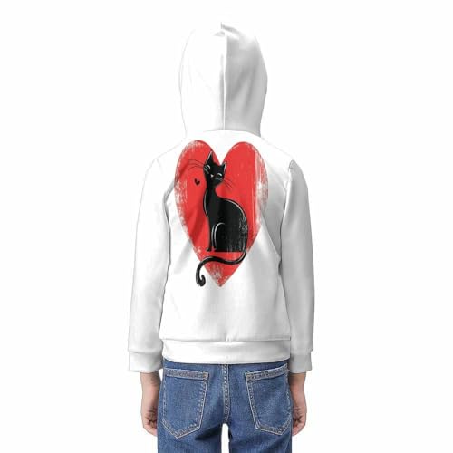 Sweat chaton noir au long cou : le pull confortable 6-15 ans - 6