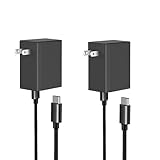 2-Pack Switch 2 Charger - AC Adapter for Nintendo 2 /Nintendo1, 6FT Charging Cable, Compatible with Switch/OLED/Lite, Steam Deck