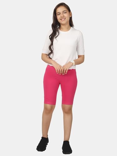 Image of KYDA Kids Girls's Stretchable Anti Bacterial Cycling Shorts, Yoga & Workout Gym Shorts