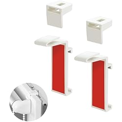 Estores Para Puertas De Balcon 2 soportes de sujeción para estor Klemmfix, estor doble, sin taladrar para sujetar y pegar, 2 unidades, como accesorio de repuesto para la fijación a la ventana fija de PVC, puerta de balcón