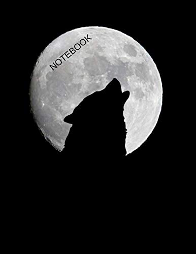 NOTEBOOK: Composition Book, Journal notebook for school , gift (8.5 x 11 Large) 120 lined pages, writings book, wolf