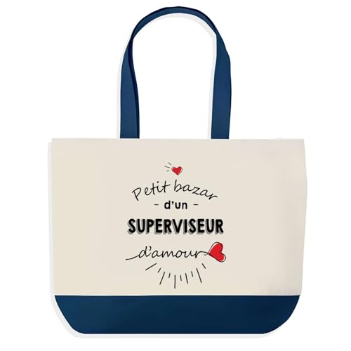 Sac de shopping bleu Planetee pour vos courses et provisions au quotidien