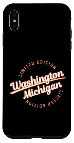 Retro Athletic Washington MI Apparel Case for iPhone XS Max -  I Love Washington Michigan Designs, GE4CGZWXCNRUSIPHONE_XS_MAX
