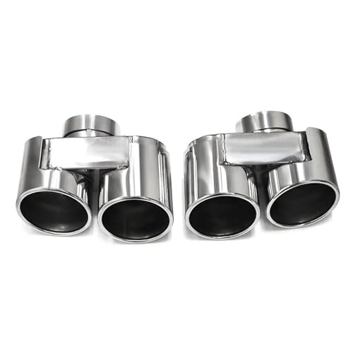 Embouts d'échappement pour BMW G20 G21 330i 330d quad canules argent