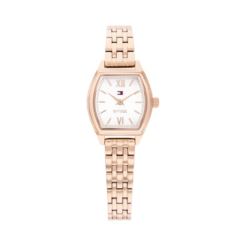 Image of Tommy Hilfiger Norah with White Dial Rose Gold Stainless Steel Strap Watch for Women - TH1782912