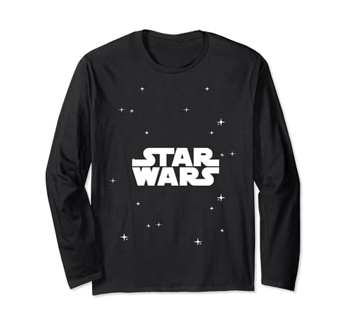Star Wars Title Logo Stars t-shirt manches longues cadeau original anniversaire