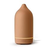 Vitruvi Stone Diffuser, Ceramic Ultrasonic Essential Oil Diffuser for Aromatherapy | Ceramic Diffuser, Diffusers for Home, Oil Diffuser | Terracotta, 90ml Capacity