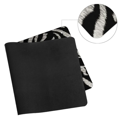 Mouse Pad grande impermeable con diseño cebra blanco y negro miniatura 7