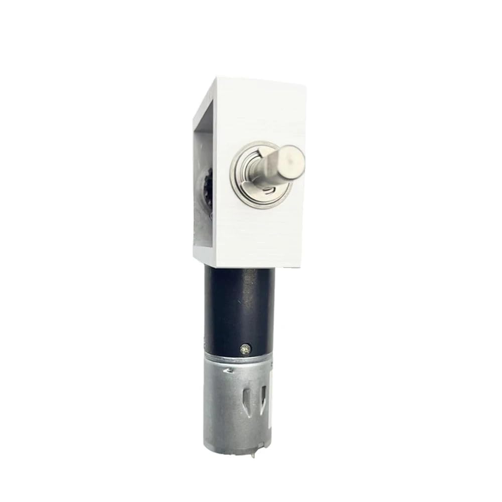 24V Gleichstrom-Planetengetriebemotor mit rechtwinkligem Kegelradgetriebe – Doppelausgangswelle, Drehrichtungsumkehr, 1 Eingang, 2 Ausgänge
