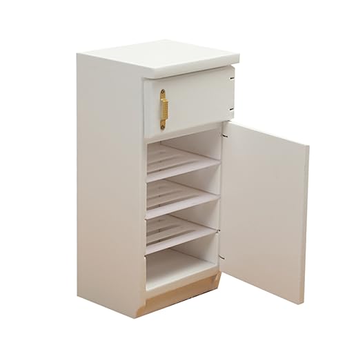 ERINGOGO Casa de Muñecas Accesorio Decorativo Color Blanco Miniatura para Ambientes Infantiles y Colecciones de Muebles