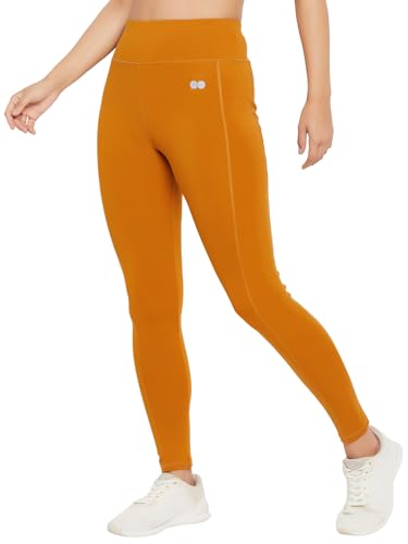 Image of Clovia Women's High Rise Regular Fit Active Tights with Side Pocket