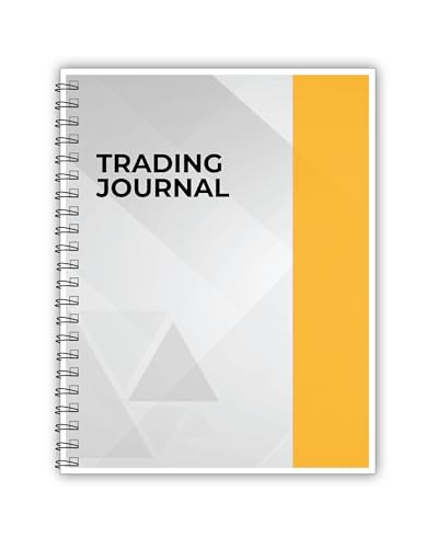 Image of TimeWise Monochrome Trading Journal 124 Pages Stock Market (Yellow)