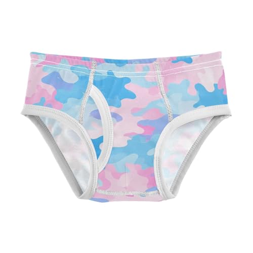 KLL Camouflage Pattern Trendy Style Toddler Boy Pure Cotton Athletic Underwear Cute Children Undies