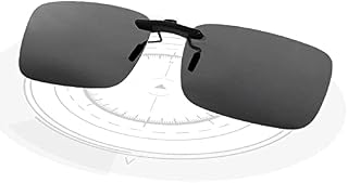 LUFF Polarized Unisex Clip on Sunglasses for Eyeglasses-Good Clip Style Sunglasses for Myopia Glasses Outdoor/Driving/Fishing