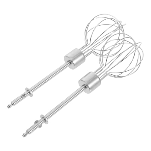 EXAOMBLE 2個 ミニ電動ハンドミキサー用ステンレス製泡立て器 軽量コンパクトで携帯便利 卵 クリーム 生地混ぜに 多機能手動ハン 再利用可能