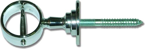 Seilflechter Support intermédiaire pour cordes de main courante, Ø 35 mm, chromé, support de câble pour câbles d'escalier et corde de barrière, matériel...
