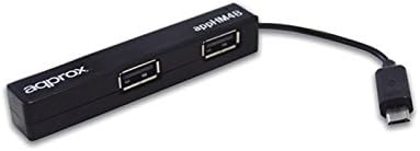 APPROX USB 2.0 4 Port Hub for Tablets - Black