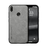 Lucyliy hülle Für Huawei Enjoy 9 Plus Hülle Hülle Handyhülle Schutzhülle Hautfre&liche Berührung, integrierter Magnetismus, Fallschutz Light Grey