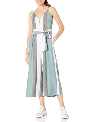 RVCA Women's Island Tank Jumper Jumpsuit, Black, Medium