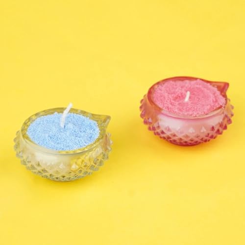 Image of Nirmalaya Premium Pearl Sand Wax Candle Set | Festive & Spiritual Home Decor | Elegant Table Decoration | Aromatic Candle Gift Set for Housewarming & Special Occasions
