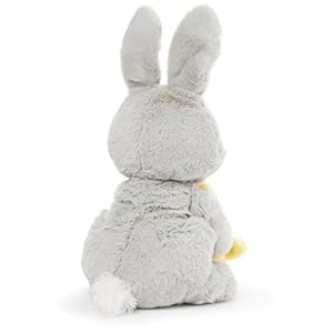 Gund amazon exclusive easter bunny with basket and easter eggs easter decorations bunny stuffed animal for ages 1 and up gray 10  urban country home decor