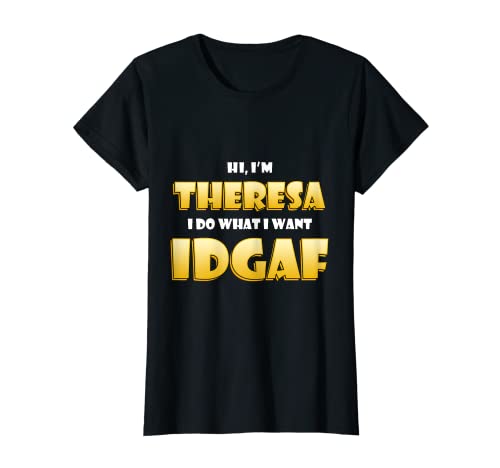 Mujer Theresa IDGAF - Disfraz de Halloween para Theresa Camiseta