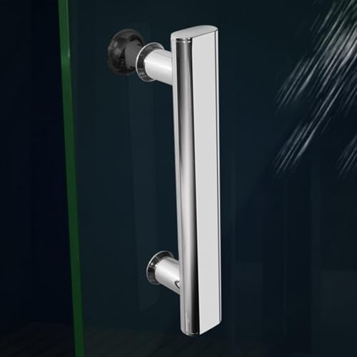 Poignées de porte de douche 220 mm chrome de qualité supérieure