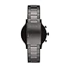 Fossil 44mm Gen 5 Carlyle Stainless Steel Touchscreen Smart Watch with Heart Rate, Color: Smoke (Model: FTW4024)