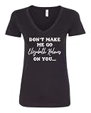 Elizabeth Holmes theranos The Dropout Tv Series Women T- Shirt Don't Make Me Go (2XL) Black