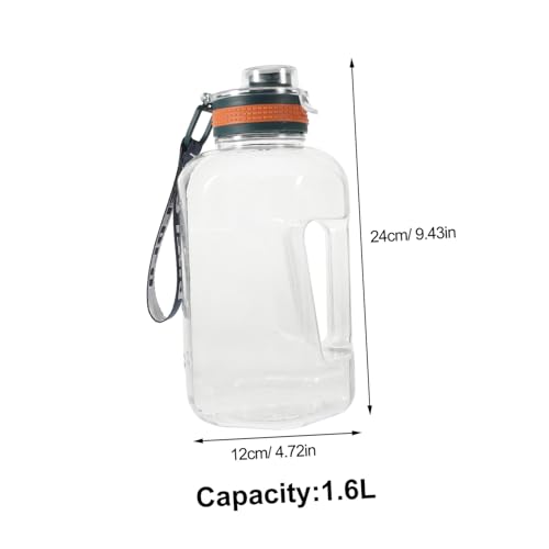 Jarra de agua portátil de plástico transparente que elimina fugas en mochila 2